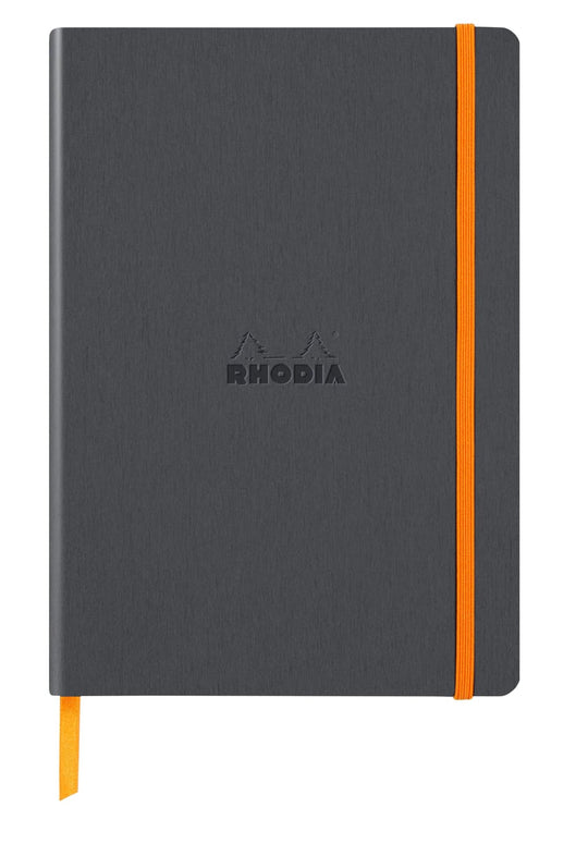 Rhodia Rhodiarama Webnotebook Lined Notebook in Titane - 5.5 in x 8.25