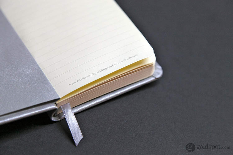 Rhodia Webnotebook Lined Paper in Silver - 3.5 x 5.5 Notebook