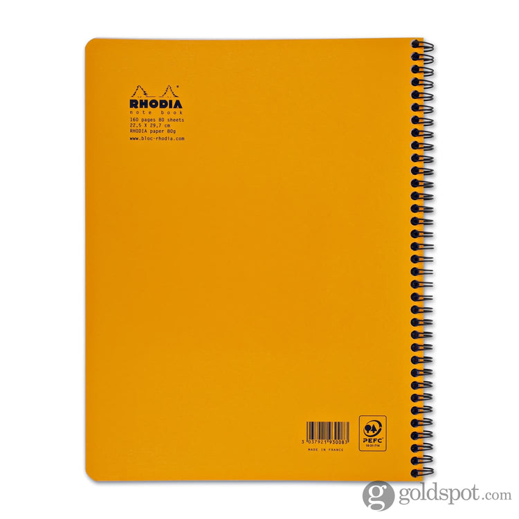 Rhodia Wirebound 9 x 11.75 Notebook in Orange Notebook