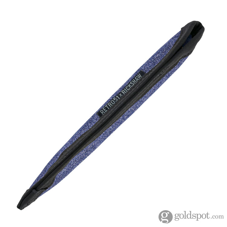 Rickshaw Bagworks Solo Pen Sleeve Retro 51 Denim Blue Pen Cases