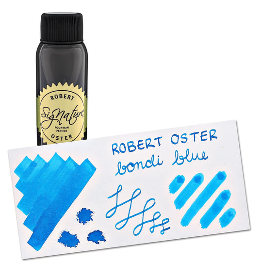 Robert Oster Bottled Ink in Bondi Blue - 50 mL