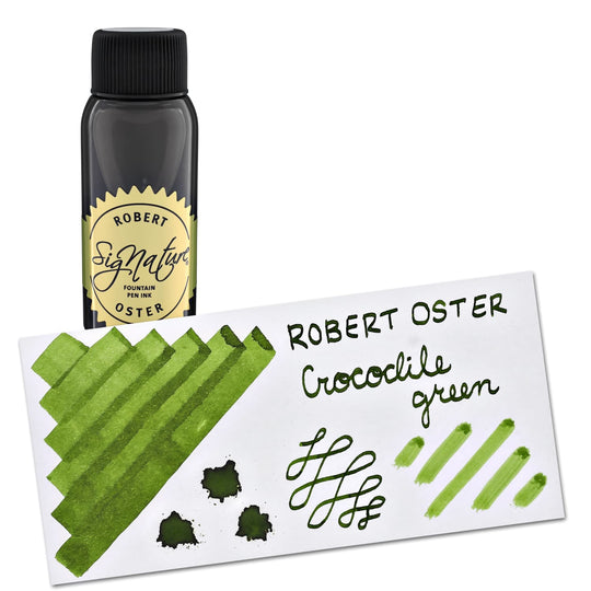 Robert Oster Bottled Ink in Crocodile Green - 50 mL