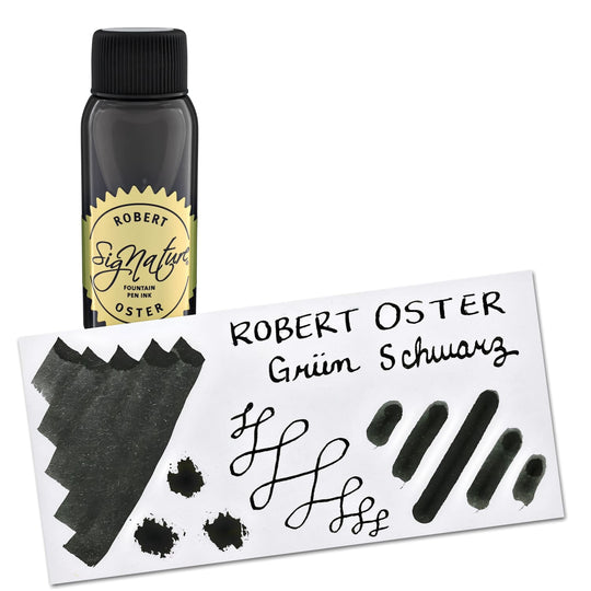 Robert Oster Bottled Ink in Grün-Schwarz (Green Black) - 50 mL