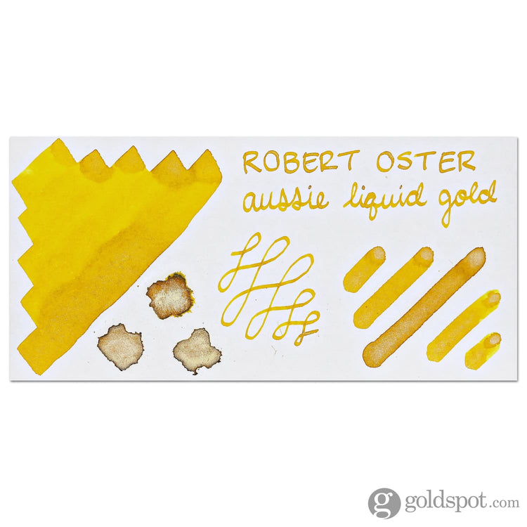 Robert Oster Shake ’N’ Shimmy Bottled Ink in Aussie Liquid Gold - 50mL Bottled Ink