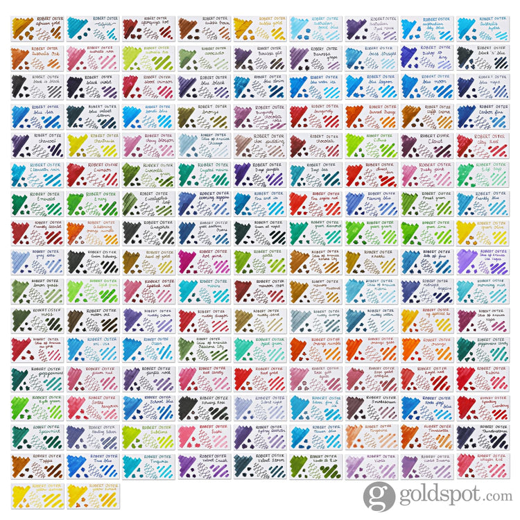 Robert Oster Shake ‘N’ Shimmy Bottled Ink in Silver Fire and Ice - 50mL Bottled Ink