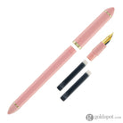 Sailor Compass Fude De Mannen Calligraphy Fountain Pen in Pearl Pink - 40 Degree Fude Calligraphy Pens