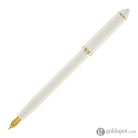 Sailor Compass Fude De Mannen Calligraphy Fountain Pen in Pearl White - 40 Degree Fude Calligraphy Pens