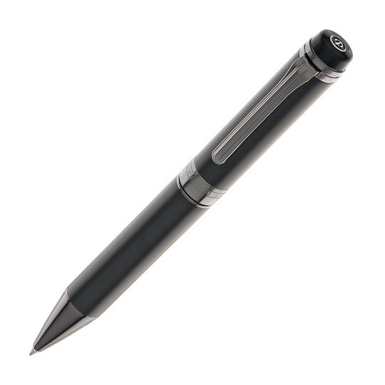 Sailor Cylint Ballpoint Pen in Matte Black Stainless Steel with Black Ion Trim