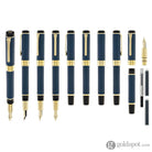 Sailor Cylint Niigata Shikki Fountain Pen in Ruri (Lapis Lazuli Blue) with Gold IP Trim - 21kt Gold Nib Fountain Pen