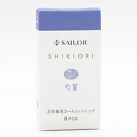 Sailor Four Seasons Shikiori Ink Cartridges in Nioi-sumire (Sweet Violet) Pack of 8