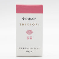 Sailor Four Seasons Shikiori Ink Cartridges in Sakura-Mori (Cherry Blossom Pink) Pack of 8
