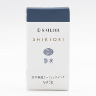 Sailor Four Seasons Shikiori Ink Cartridges in Shimoyo (Frosty Night) Pack of 8