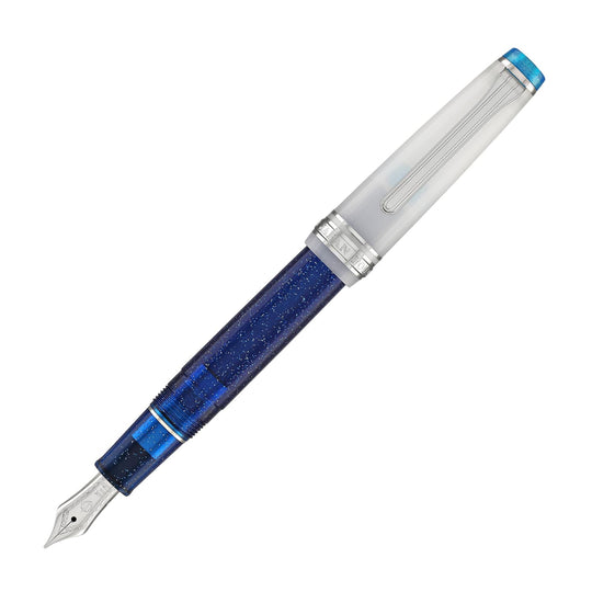 Sailor Pro Gear Slim Fountain Pen in Sunlight from the Ocean Floor with Silver Trim - 14K Gold