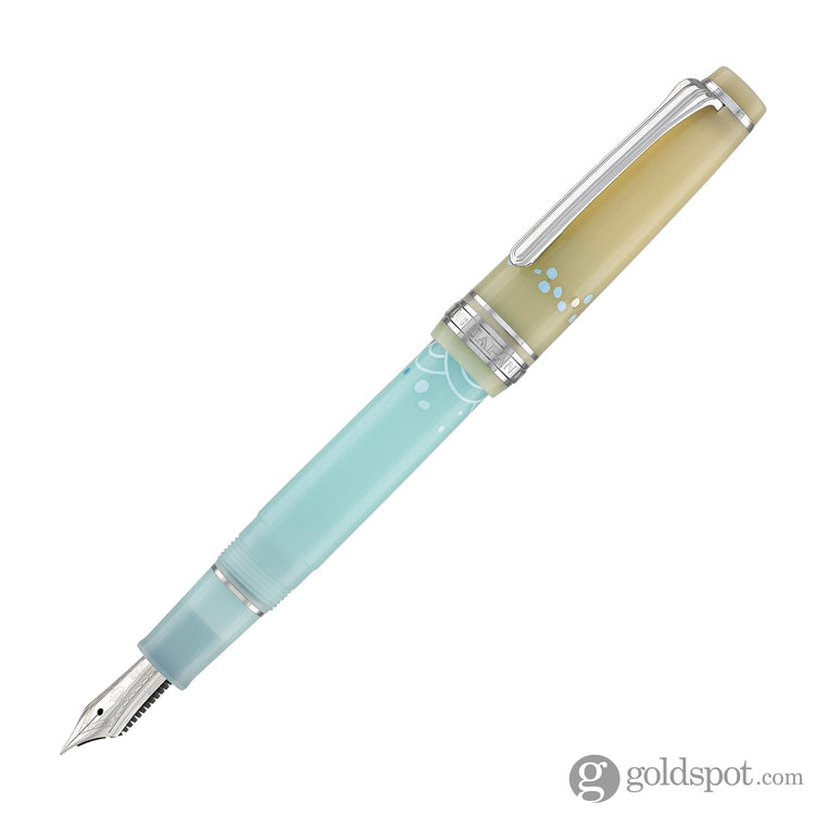 Sailor Professional Gear Slim ’Princess Raden’ Fountain Pen in Princess Koto with Silver Trim - 14K Gold