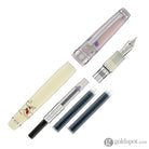 Sailor Professional Gear Slim ’Princess Raden’ Fountain Pen in Princess Shirotae with Silver Trim - 14K Gold