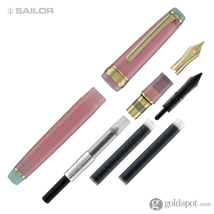 Sailor Professional Gear Slim Solar Term Series Fountain Pen in Hagi Gold Trim - 14kt Gold Nib Fountain Pen