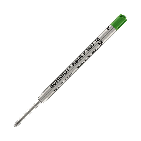 Schmidt P900 Parker Style Ballpoint Pen Refill in Green by Monteverde - Medium Point