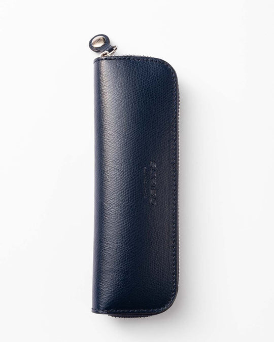 Scribo Astoz Double Leather Pen Pouch in Blu Notte
