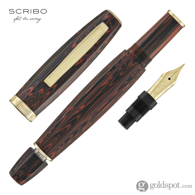 SCRIBO FEEL Fountain Pen in Palissandro Ebonite Limited Edition Fountain Pen