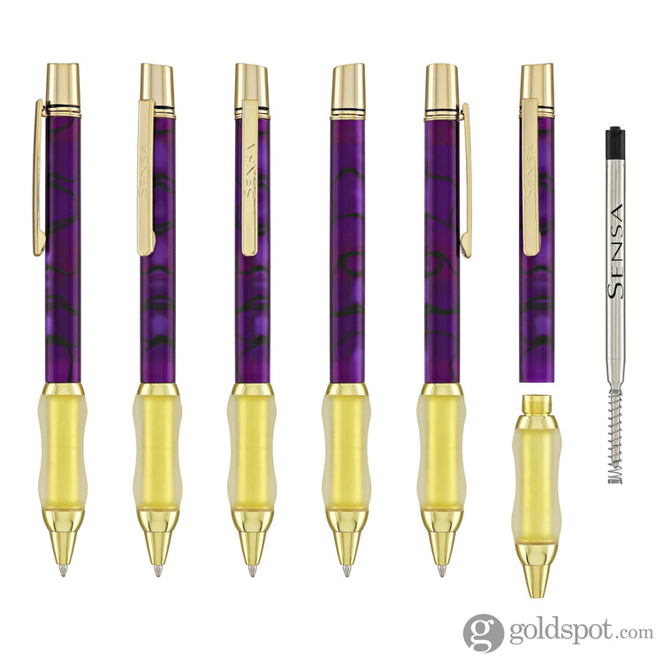 Sensa Metro Gold Ballpoint Pen in Purple Haze Ballpoint Pens