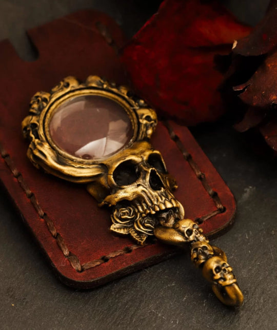 Sepia Accessories Vanitas Brass Magnifying Glass