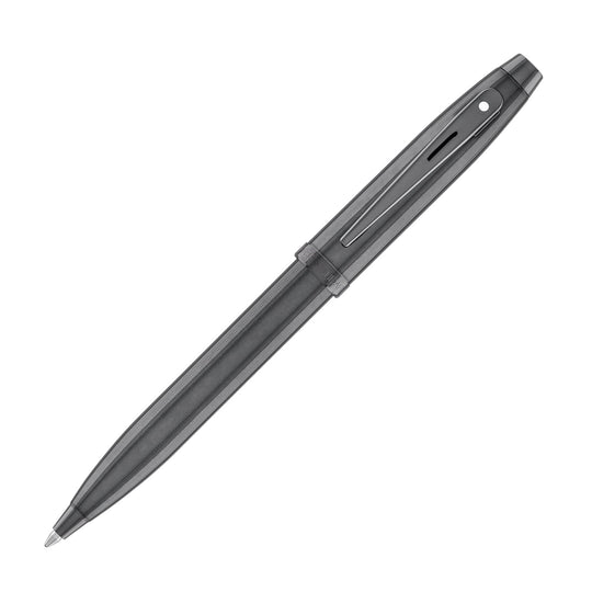 Sheaffer 100 Ballpoint Pen in Shiny Dark Grey Gunmetal with PVD Trim