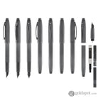 Sheaffer 100 Fountain Pen in Shiny Dark Grey Gunmetal with PVD Trim Fountain Pen