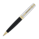 Sheaffer 300 Ballpoint Pen in Matte Black Shiny Chrome Cap with PVD Gold Trim Ballpoint Pens