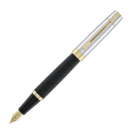 Sheaffer 300 Fountain Pen in Matte Black with Shiny Chrome Cap