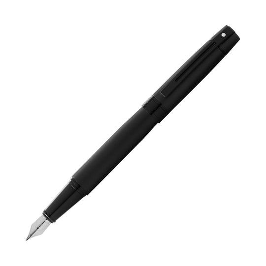Sheaffer 300 Fountain Pen in Matte Black with Black Trim