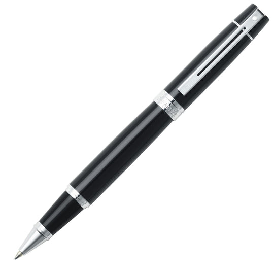 Sheaffer 300 Rollerball Pen in Glossy Black with Chrome Trim