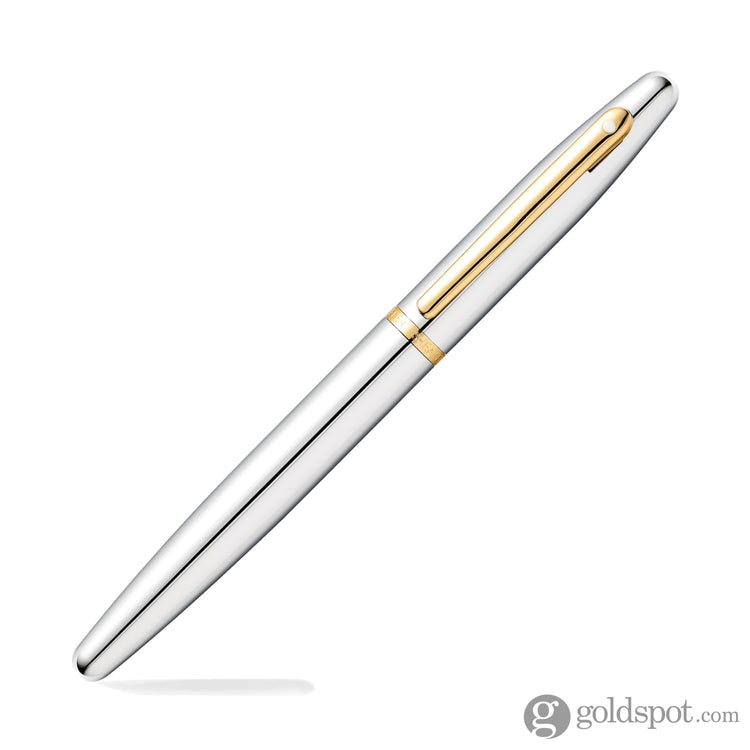 Sheaffer VFM Fountain Pen in Polished Chrome with Gold Trim Fountain Pen