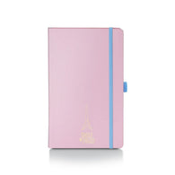 Sheaffer x Emily in Paris A6 Hardbound Notebook with Embossed Eiffel Tower in Pink - 3.7 x 5.7