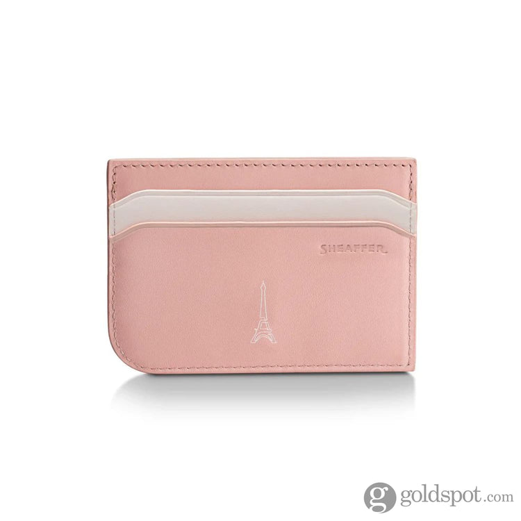 Sheaffer x Emily in Paris Sentinel Ballpoint Pen in Matte Pink and Full-Grain Leather Credit Card Holder Set Gift Sets