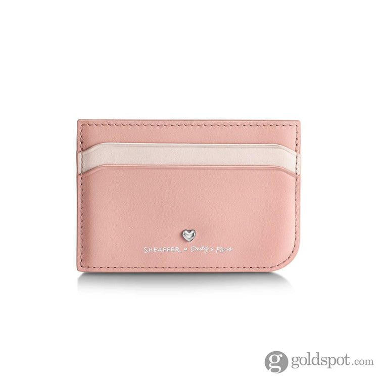 Sheaffer x Emily in Paris Sentinel Ballpoint Pen in Matte Pink and Full-Grain Leather Credit Card Holder Set Gift Sets