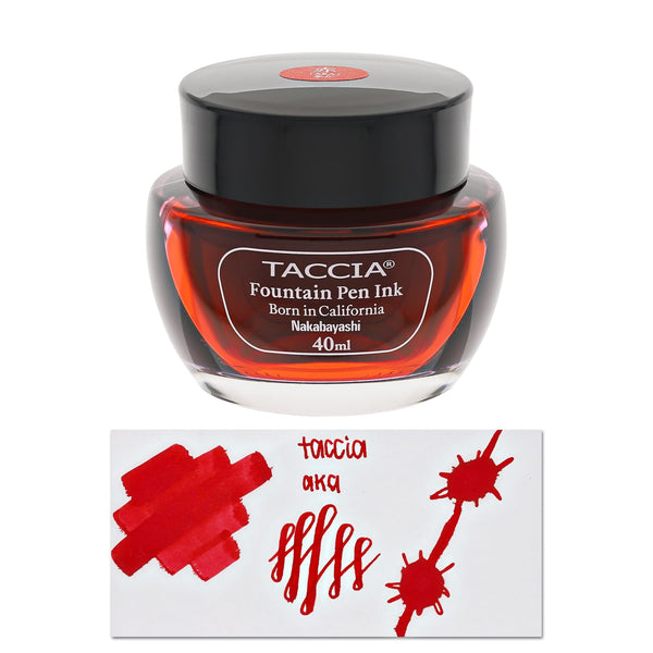 Taccia Bottled Ink in Aka Red - 40 mL Bottled Ink