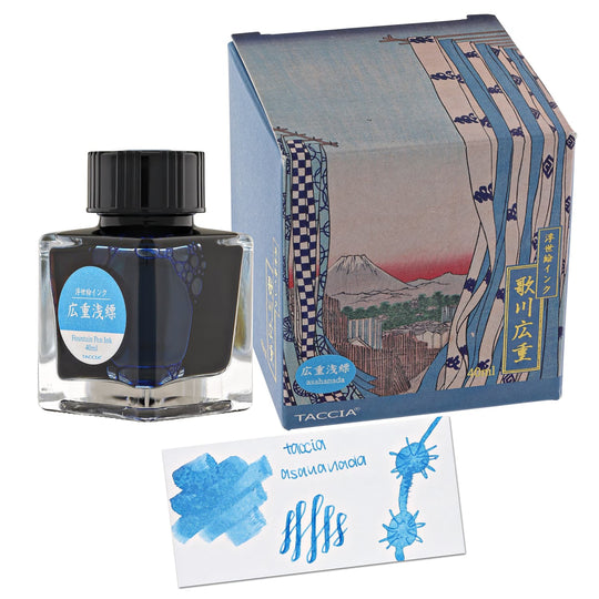Taccia Ukiyo-e Fountain Pen Ink II in Hiroshige-Asahanada (Sky Blue) - 40mL