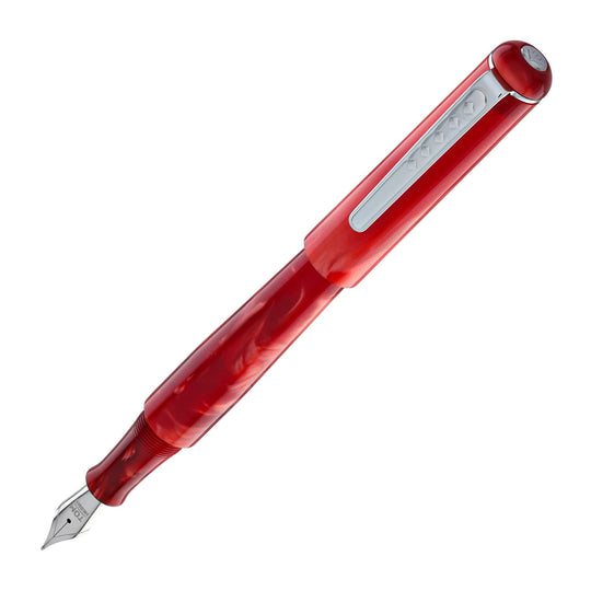 Tom Hessin Charles Fountain Pen in Exhibition Red