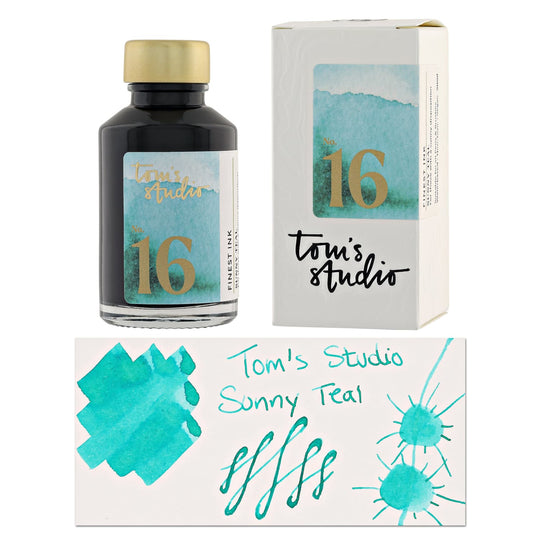 Tom's Studio Bottled Ink in Sunny Teal - 50ml