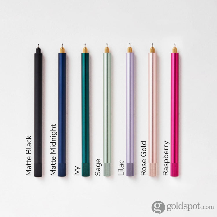 Tom’s Studio Lumos Pro Refillable Single Tip Pen in Rose Gold Felt Tip and Fineliner