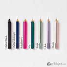 Tom’s Studio Lumos Refillable Mini Single Tip Pen in Raspberry Felt Tip and Fineliner