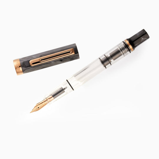 TWSBI Eco Fountain Pen in Black Marble with Bronze
