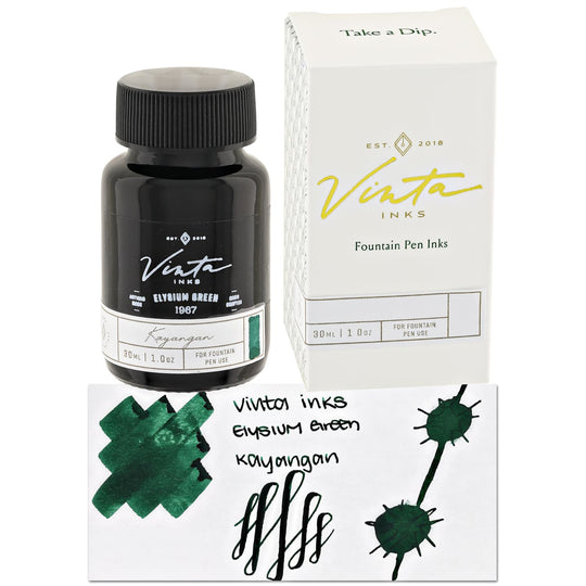 Vinta Inks 3.0 Bottled Ink in Elysium Green [Kayangan 1967] - 30mL