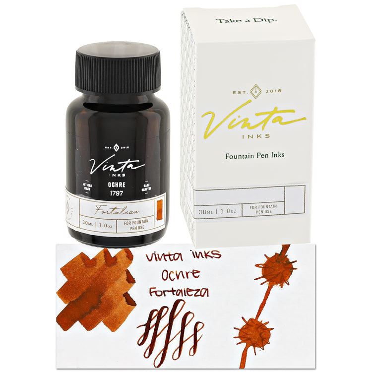 Vinta Inks 3.0 Bottled Ink in Ochre [Fortaleza 1797] - 30mL Bottled Ink