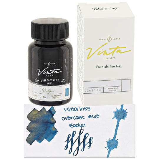 Vinta Inks Hello Rain Bottled Ink in Overcast Blue [Badya 1865] - 30mL