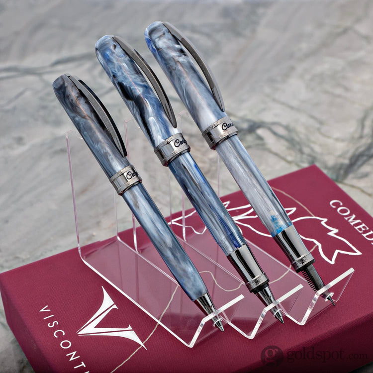 Visconti Comedia Ballpoint Pen in Caronte with Ruthenium Trim Ballpoint Pens