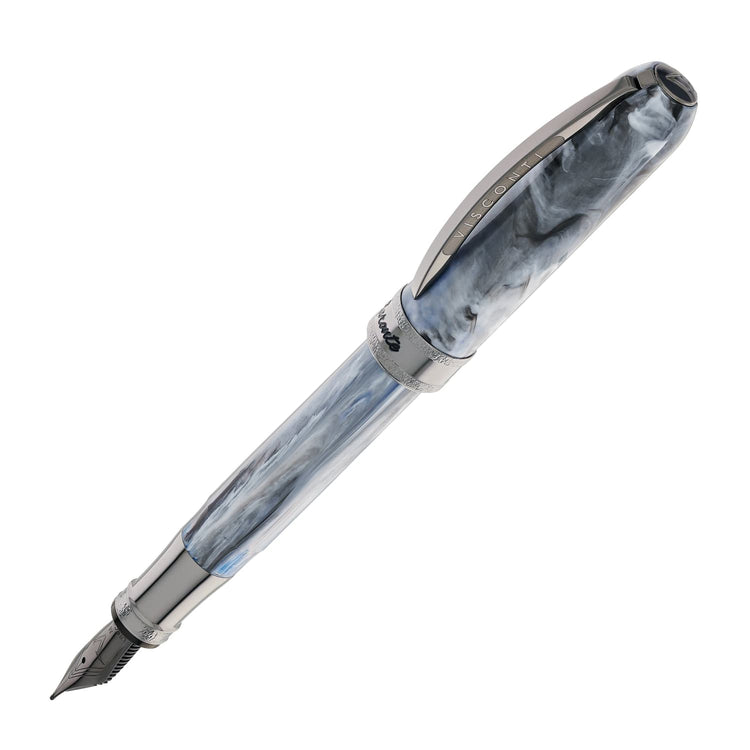 Visconti Comedia Fountain Pen in Caronte with Ruthenium Trim Fountain Pen