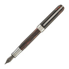 Visconti Comedia Fountain Pen in Inferno with Ruthenium Trim Fountain Pen