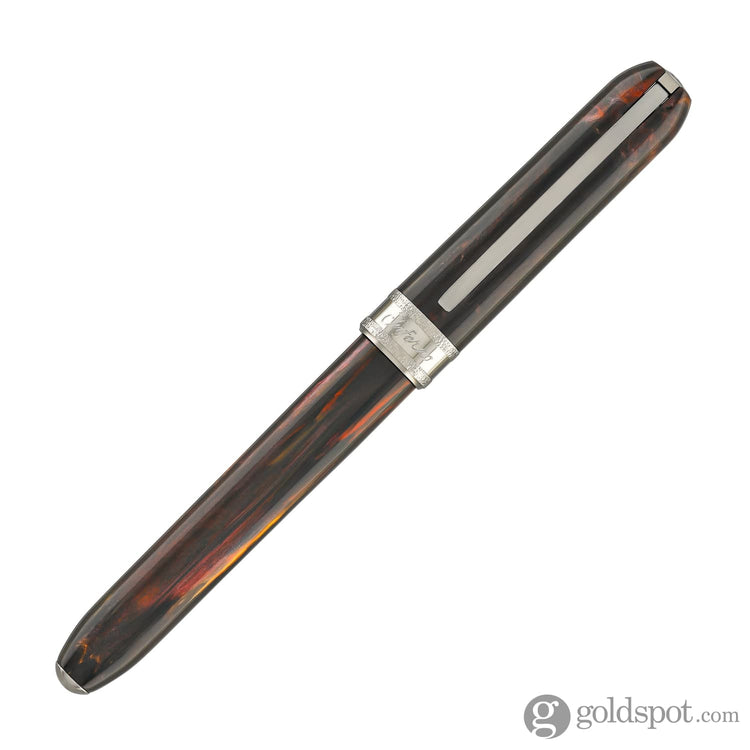 Visconti Comedia Rollerball Pen in Inferno with Ruthenium Trim Rollerball Pen