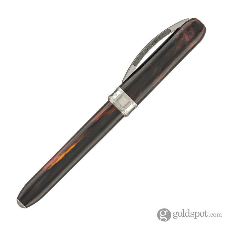 Visconti Comedia Rollerball Pen in Inferno with Ruthenium Trim Rollerball Pen